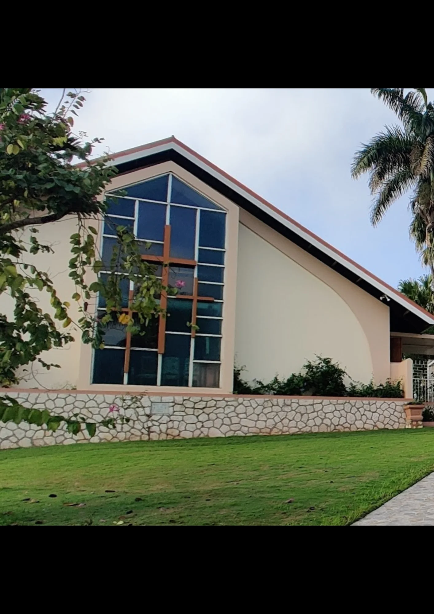 Jamaican Church with Cross Window