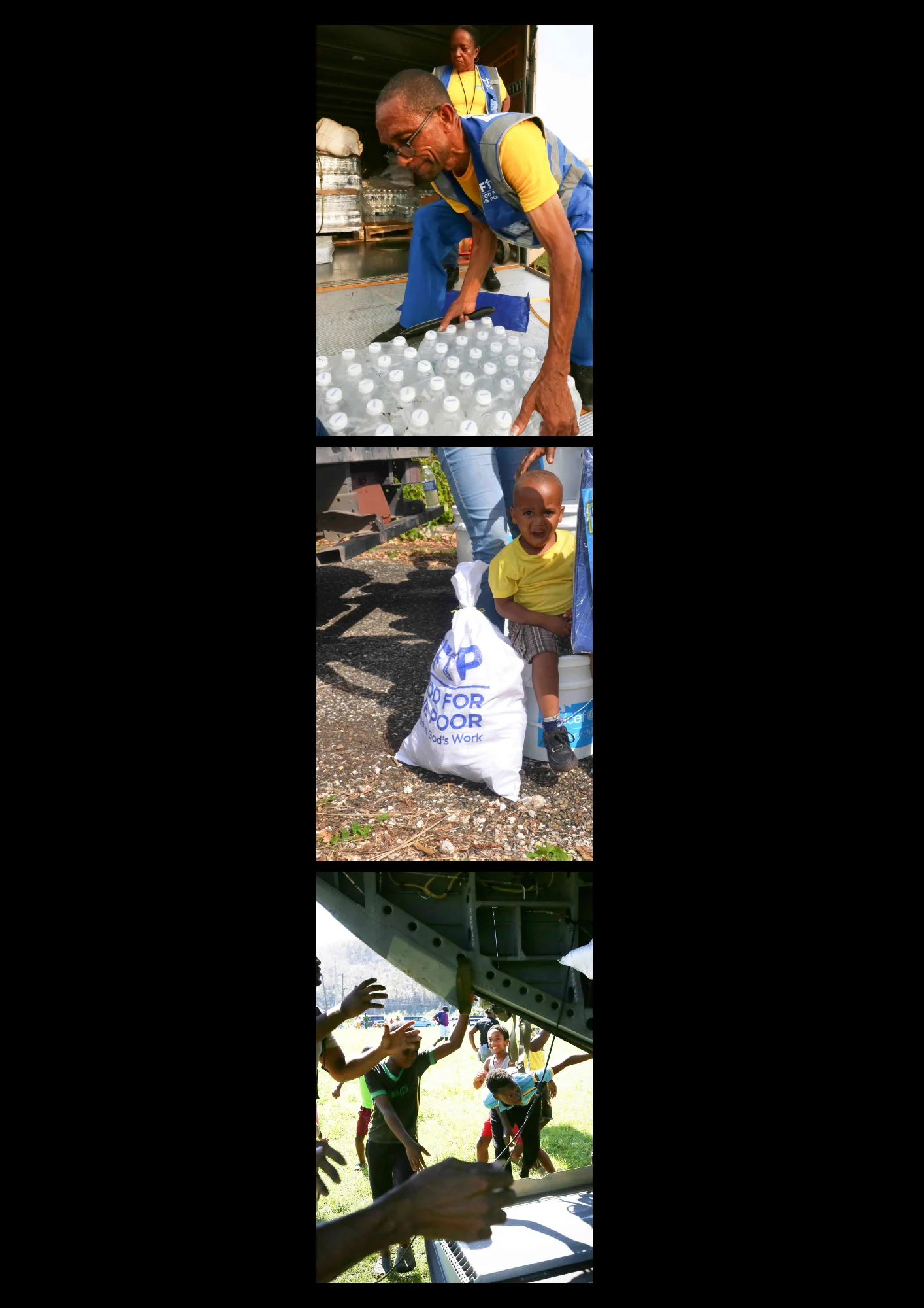 Food For The Poor immediate response and mobilization