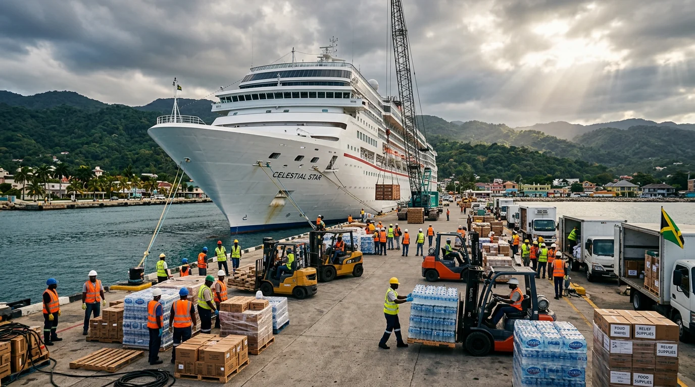 Carnival Corporation hurricane relief in Jamaica
