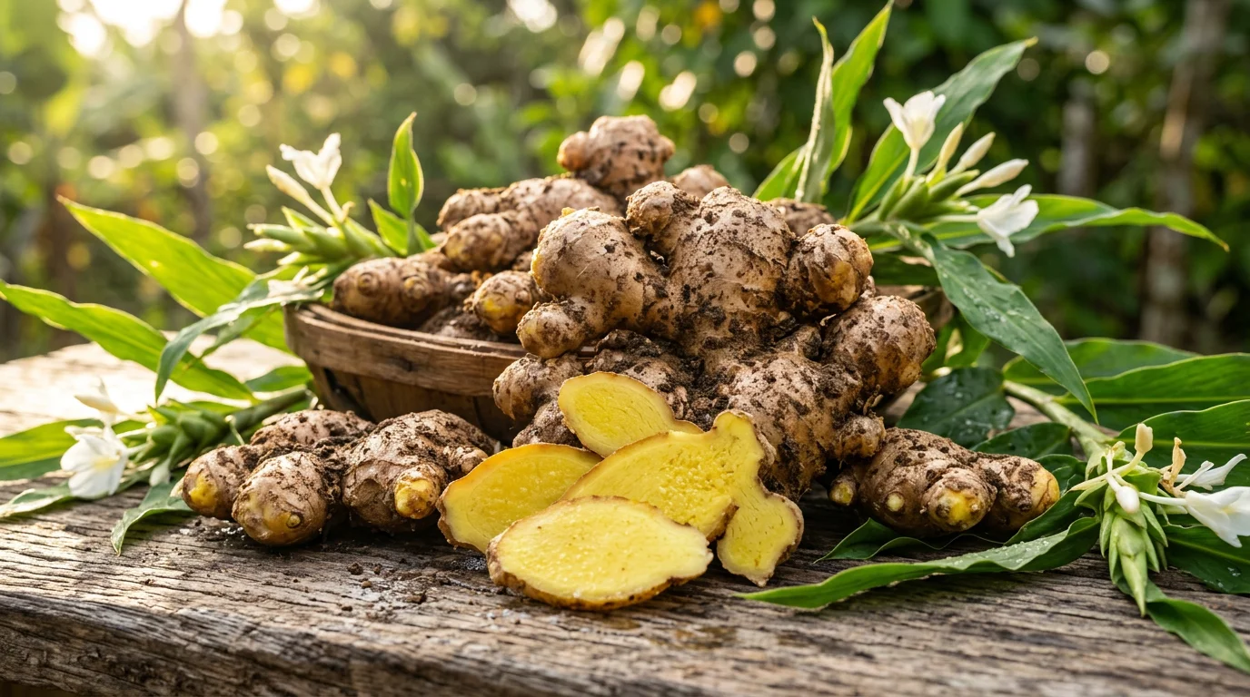 Jamaican ginger root with healing properties