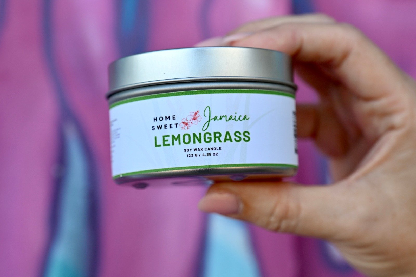 Lemongrass Travel Soy Wax Candle