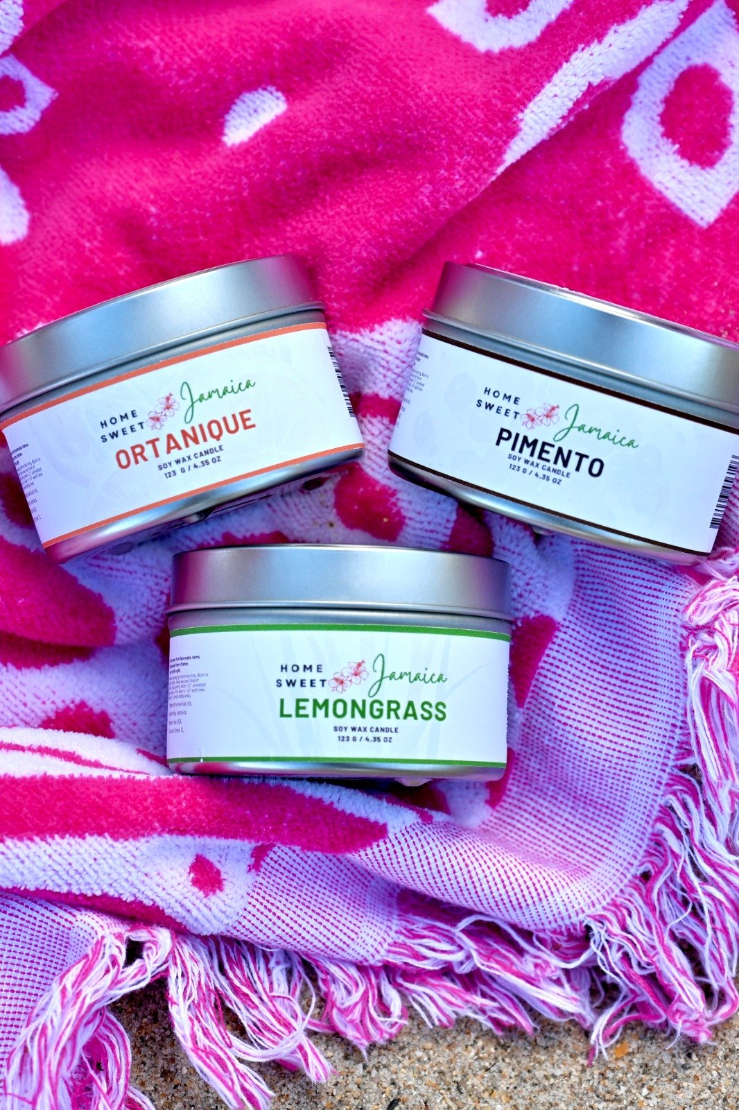 Rooted collection on towel